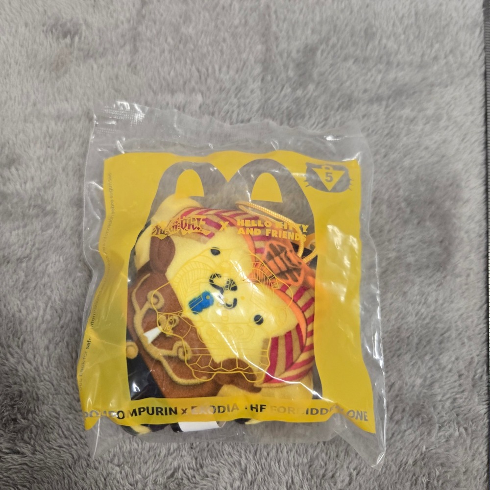 McDonalds Yu-Gi-Oh x Hello Kitty Pompompurin Exodia Plush Happy Meal Toy 2024